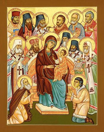 Orthodox icon of All Saints of North America