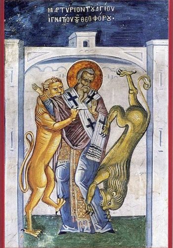 Orthodox icon of Saint Ignatius the God-Bearer