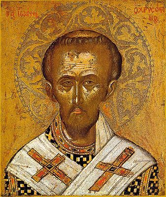 Orthodox icon of Saint John Chrysostom