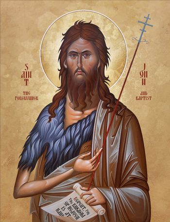 Orthodox icon of Saint John, Forerunner and Baptist of the Lord