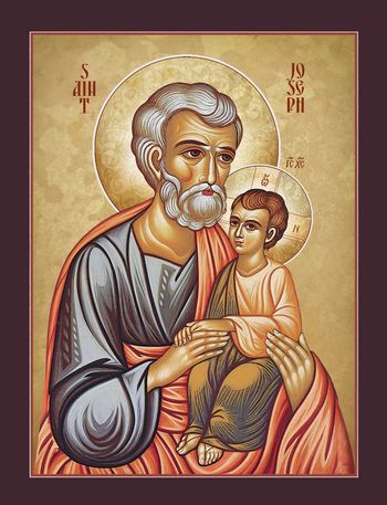 Orthodox icon of Righteous Joseph, the Betrothed of the All-holy Virgin Mary