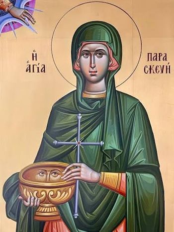 Orthodox icon of Holy Great Martyr Paraskevi of Rome