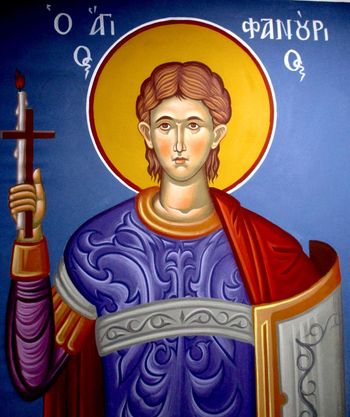Orthodox icon of Saint Phanourios
