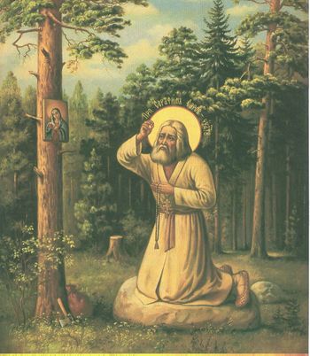 Orthodox icon of Saint Seraphim of Sarov