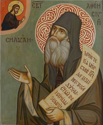 Orthodox icon of Saint Silouan The Athonite